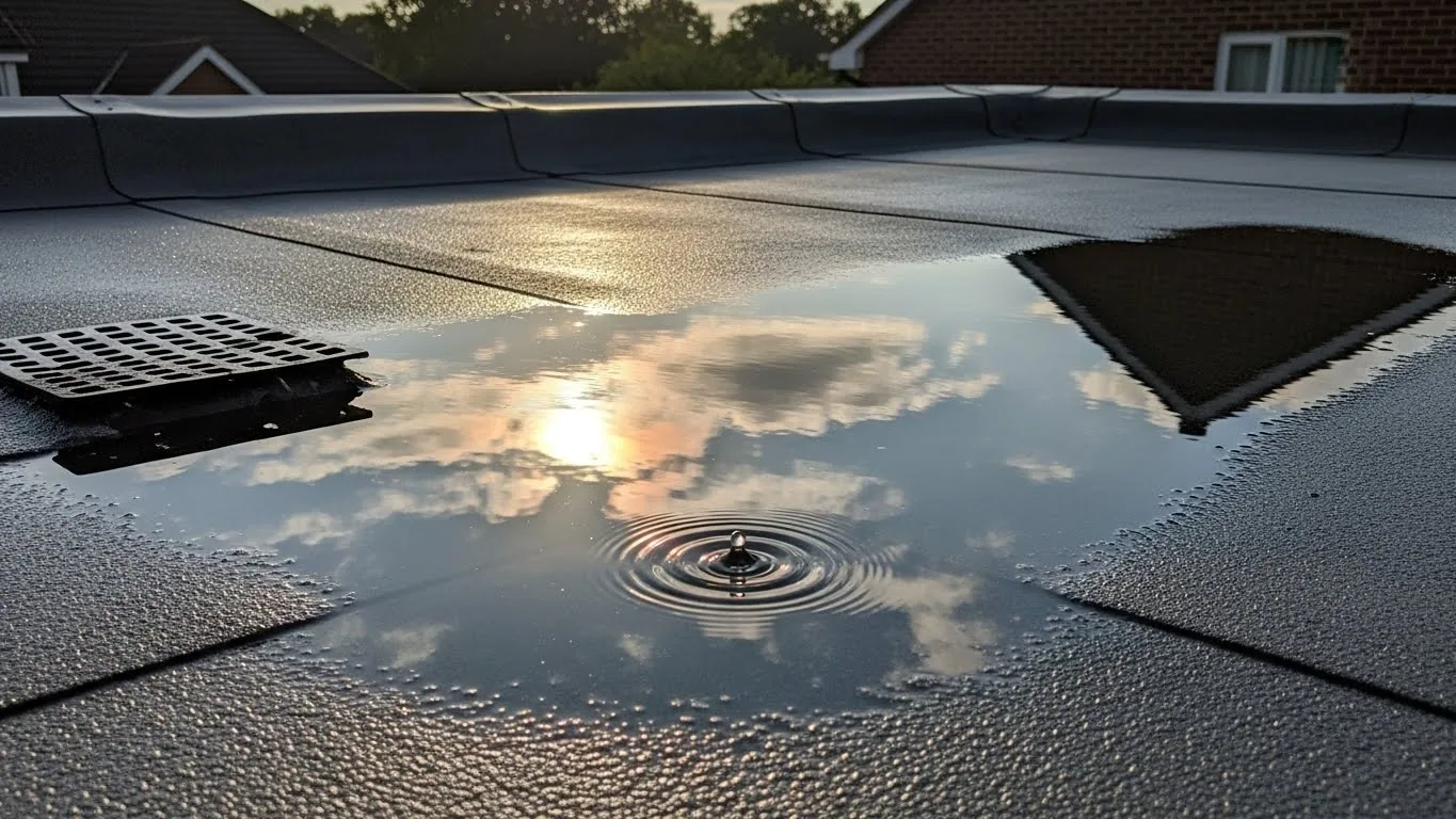 Ponding Water Roof Repair in Fullerton, CA