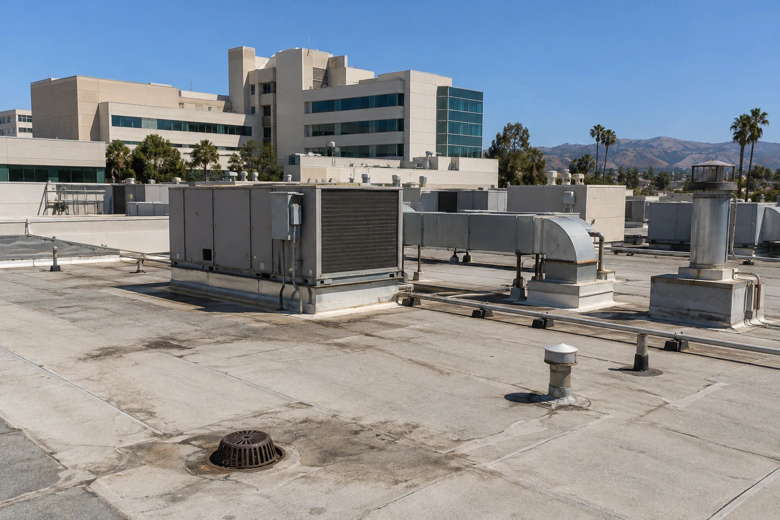 VA Medical Center Roofing in Fullerton, CA