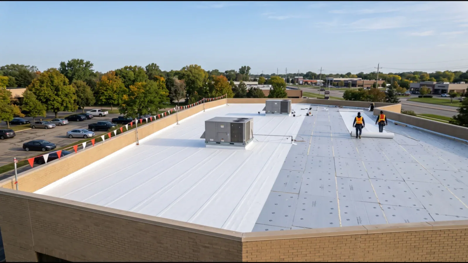 PVC Commercial Roofing in Fullerton, CA