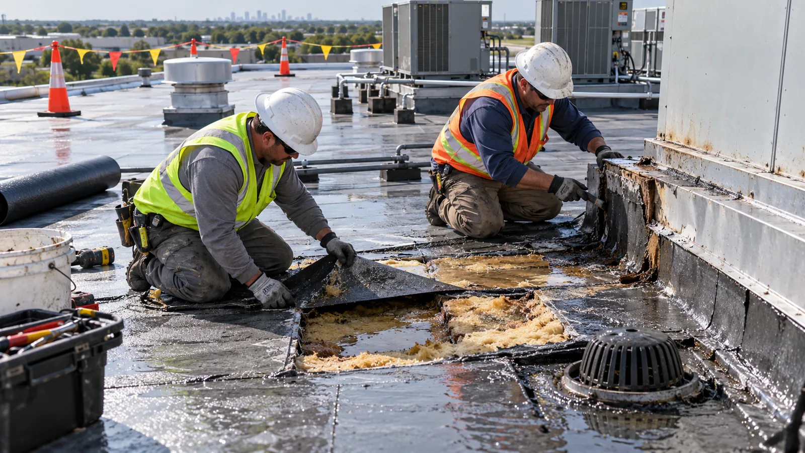 Commercial Roof Leak Repair in Fullerton, CA