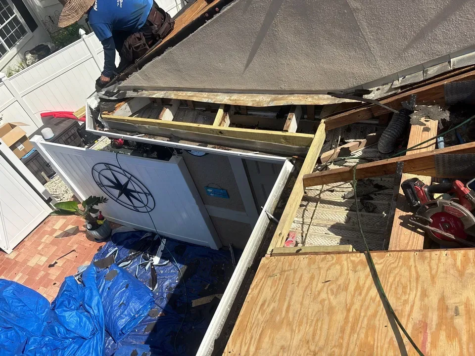 Commercial Storm Damage Roof Repair in Fullerton, CA